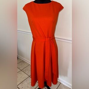 Dress Tells Fit & Flare Belted Dress – Size Large